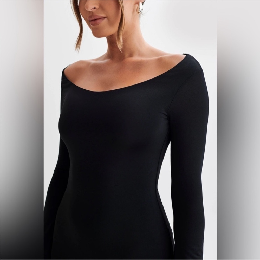 MESHKI - Millicent Long Sleeve Black Bodycon Maxi Dress Size XXS - Picture 5 of 15